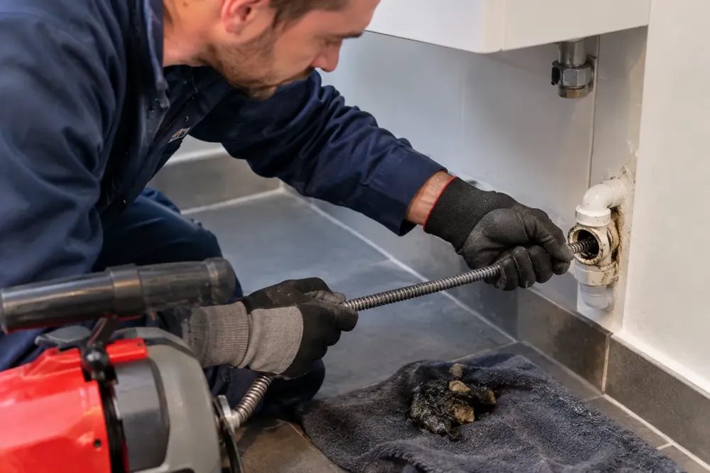 Désobstruction de canalisation par un plombierwebp